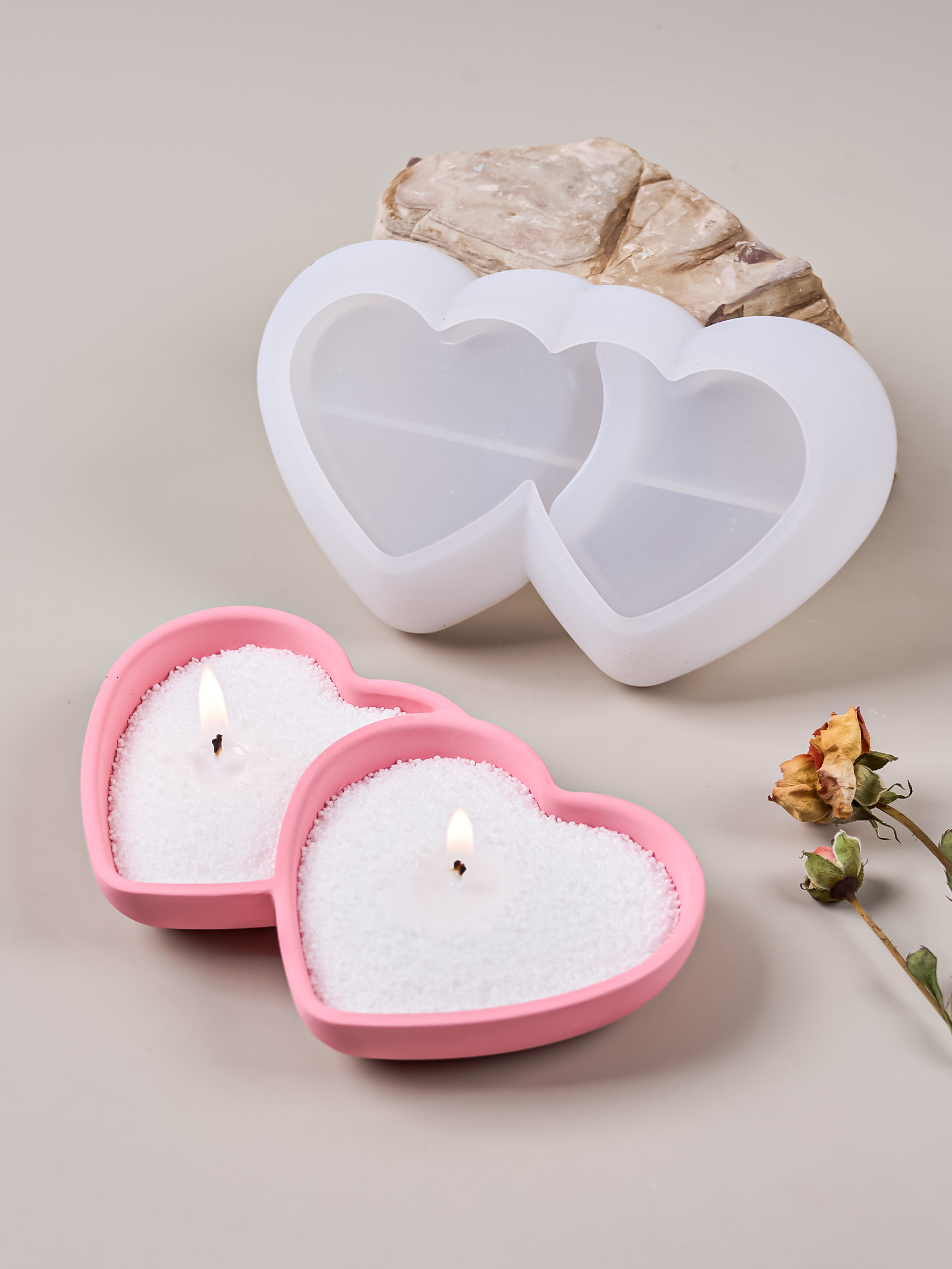 DIY Double Heart Candle Bowl S – Potsticker Mold Bewertung und Preis