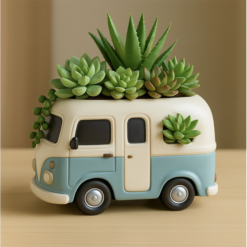 3D Vintage Bus Car Succulent P – Potsticker Mold Bewertung und Preis