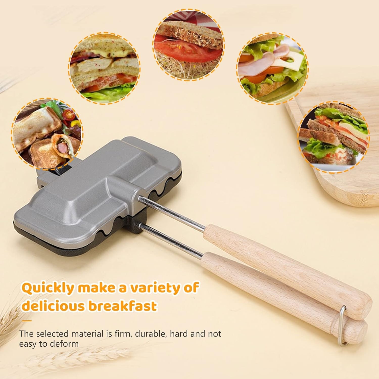 Hot Sandwich Maker, Double-Sid – Hot Dog Press Bewertung und Preis
