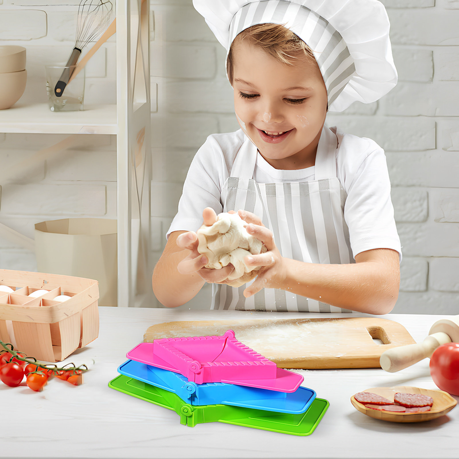 3Pcs Dumpling Mold Plastic Set – Dumpling Press Set Bewertung und Preis
