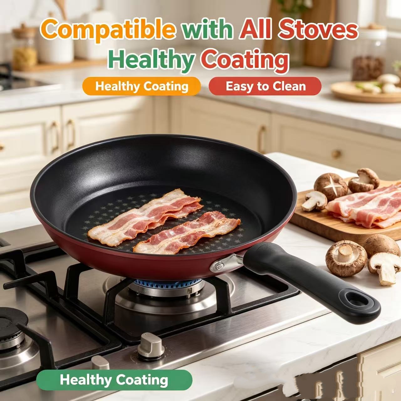 Premium Granite Non Stick Fryi – Egg Waffle Pan Bewertung und Preis