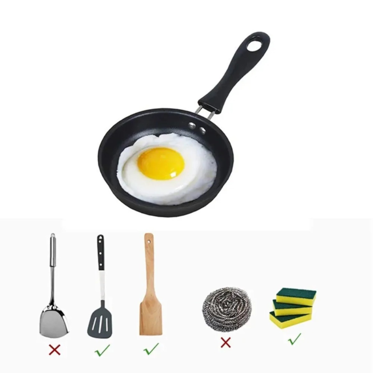 Mini Frying Pan with Handle Po – Mini Pancake Griddle Bewertung und Preis