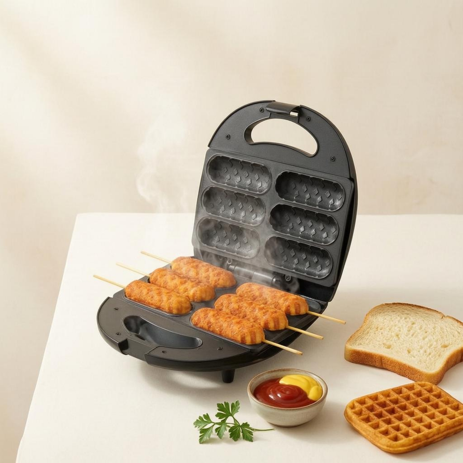 Corn Dog Maker Double-Sided He – Corn Dog Stick Bewertung und Preis