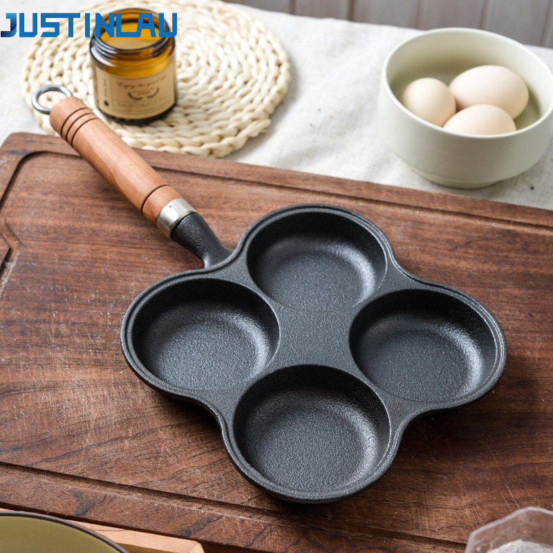 JUSTINLAU 2/4-Hole Cast Iron O – Egg Waffle Pan Bewertung und Preis