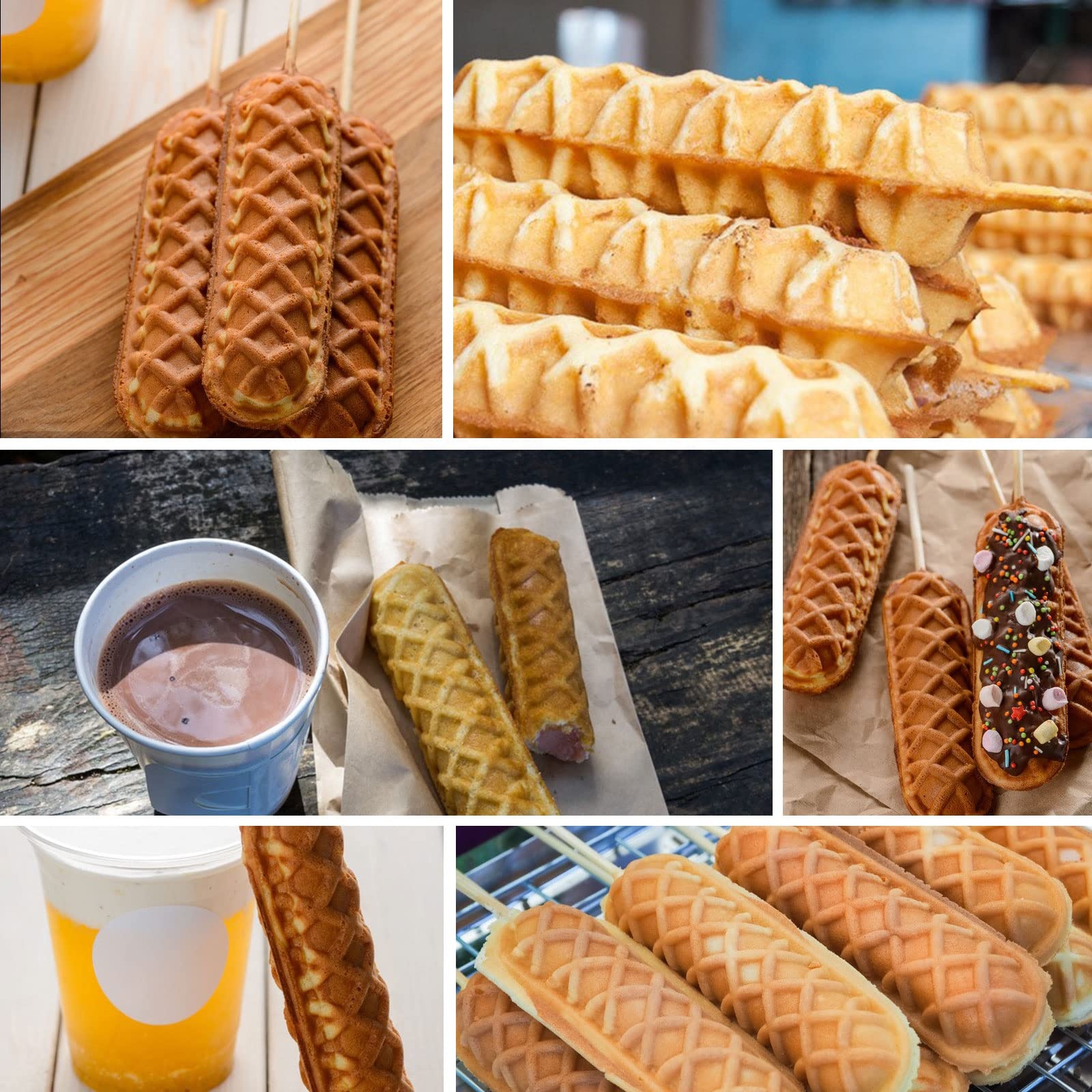 6-Piece Non-stick Waffle Bar M – Corn Dog Stick Bewertung und Preis