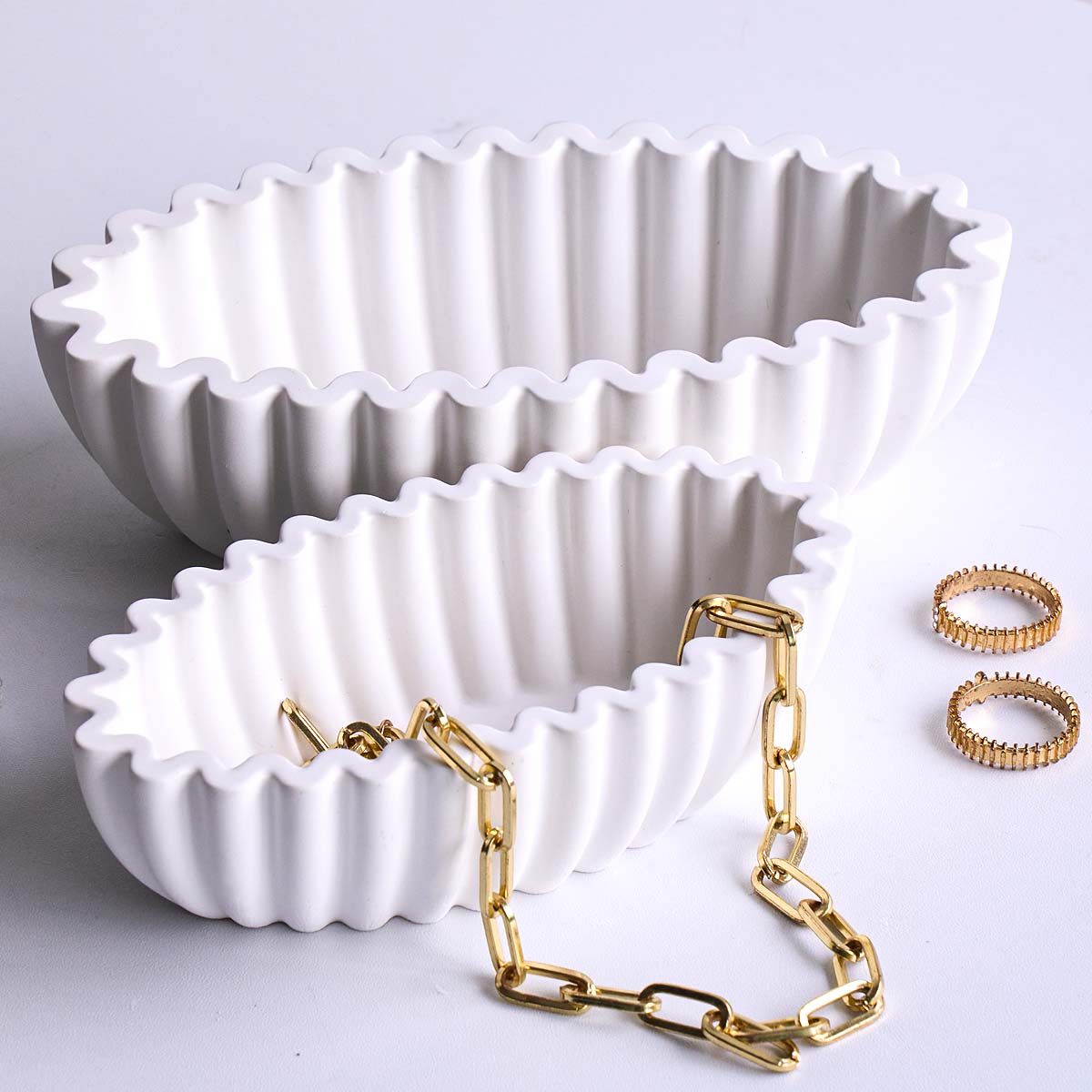 S/M/L Oval Striped Storage Bow – Potsticker Mold Bewertung und Preis