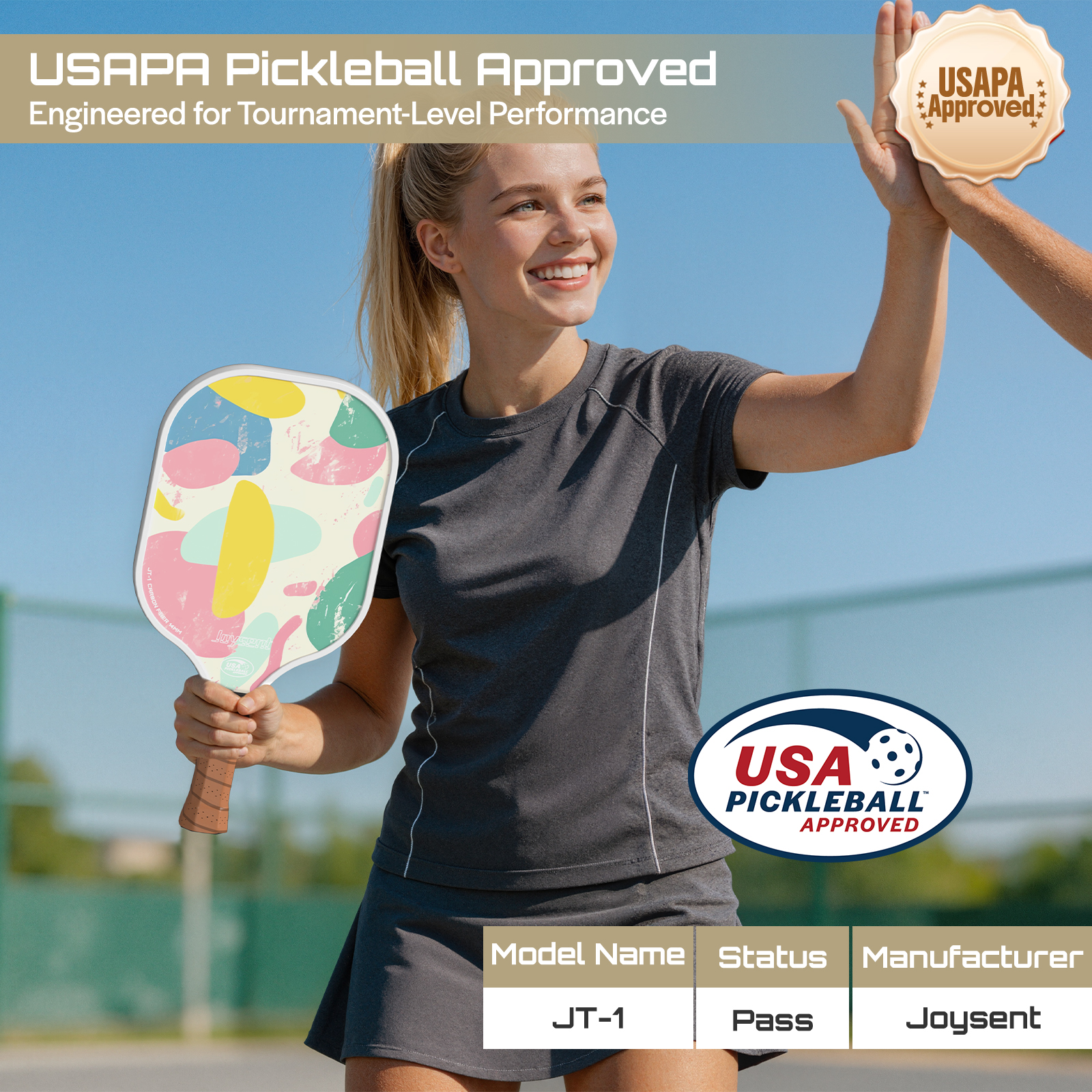 Joysent USAPA Pickleball Paddl – Crepe Pan Carbon Bewertung und Preis