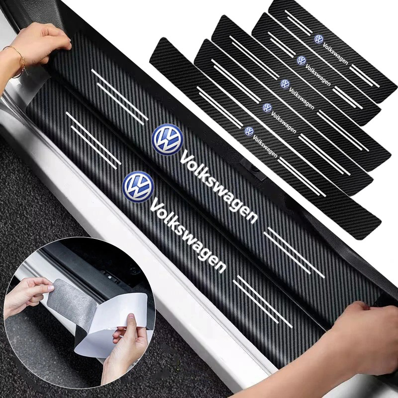 New Car Door Sill Plate Sticke – Crepe Pan Carbon Bewertung und Preis