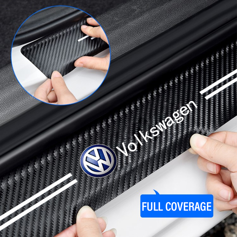 New Car Door Sill Plate Sticke – Crepe Pan Carbon Bewertung und Preis